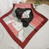 53*53cm Fashion Scarf Women's Simulated Silk Square Scarf Headband
