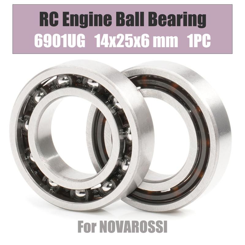 6901UG RC Engine Bearing 14x25x6 mm ABEC-3 ( 1 PC ) 6901 UG ID 14mm With 11 Balls Glow Plug Model R/C Engines Ball Bearings