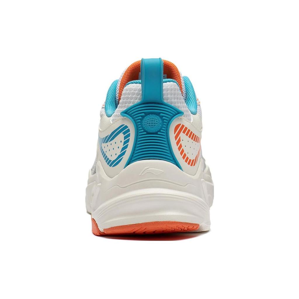 Li-Ning Кроссовки Meteor Non-Slip Shock Absorbing Durable Low-Top для бега у мужчин, кроссовки Off-White Sea-Blue ARXT009-2