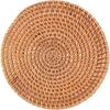 Handmade, Heat-Resistant Rattan Trivet, Natural Material, Round, Washable, Thick, Heat-Resistant, Suitable for Iron Kettles, Pots, Donabe, and Ironwar