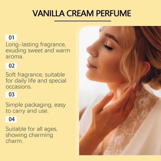 Vanilla Cream Pheromone Perfume Spray 10ml Long Lasting Fragrance Oil Mist for Men And Women Elegant Scent for Office Date