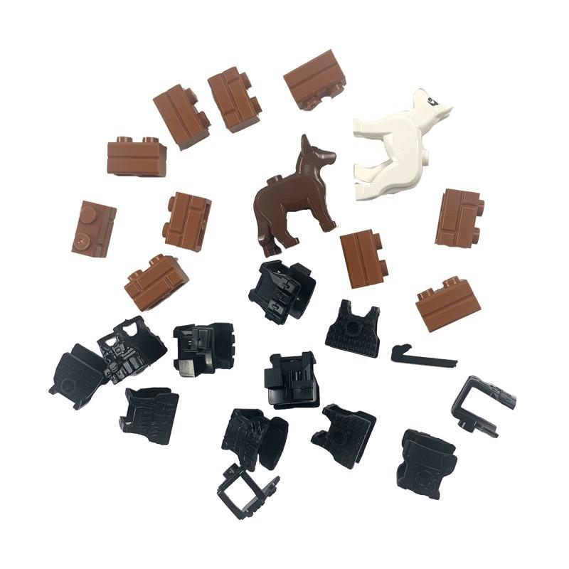 Серия военных костюмов Lego, армейская собака, бронежилет, телескоп, игрушки для детей