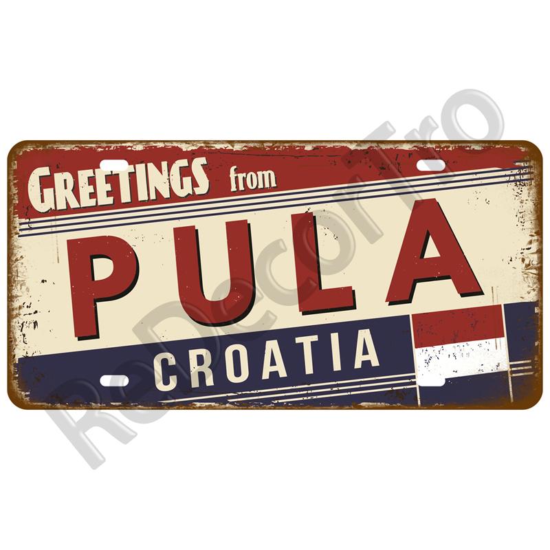 Madrid City Tinplates Plate Metal Sign Plaque Poster Vintage Tin Sign For Paris Bar Pub Cafe Man Cave Decoration Home Decor Art