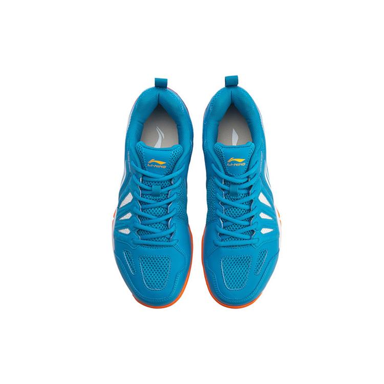 Li Ning Ace Резиновые Удобные Нескользящие, Износостойкие, Легкие Низкие Бадминтонные Кроссовки Унисекс Синие AYTP011-2