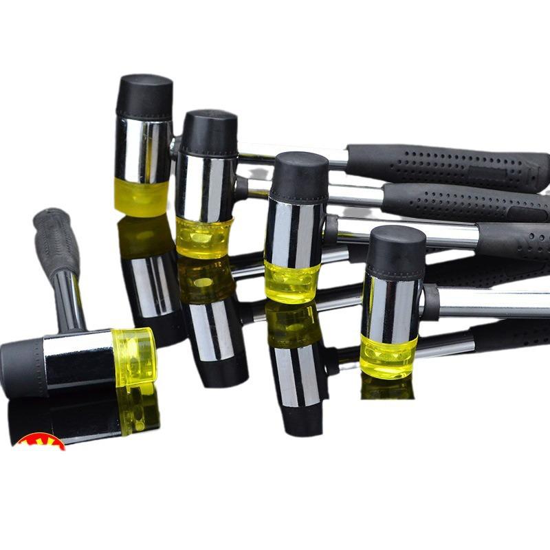 Transparent Mallet with Wooden Handle - Hammer for Floor Tile Decoration