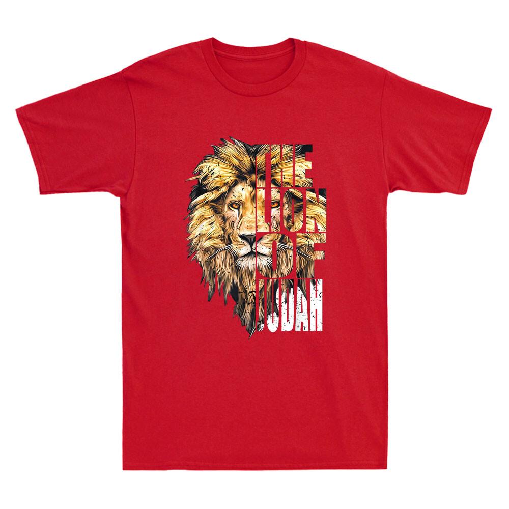 Jesus Lion of Judah Funny Christian Quote Gift Vintage Unisexs Short Sleeve TShirt