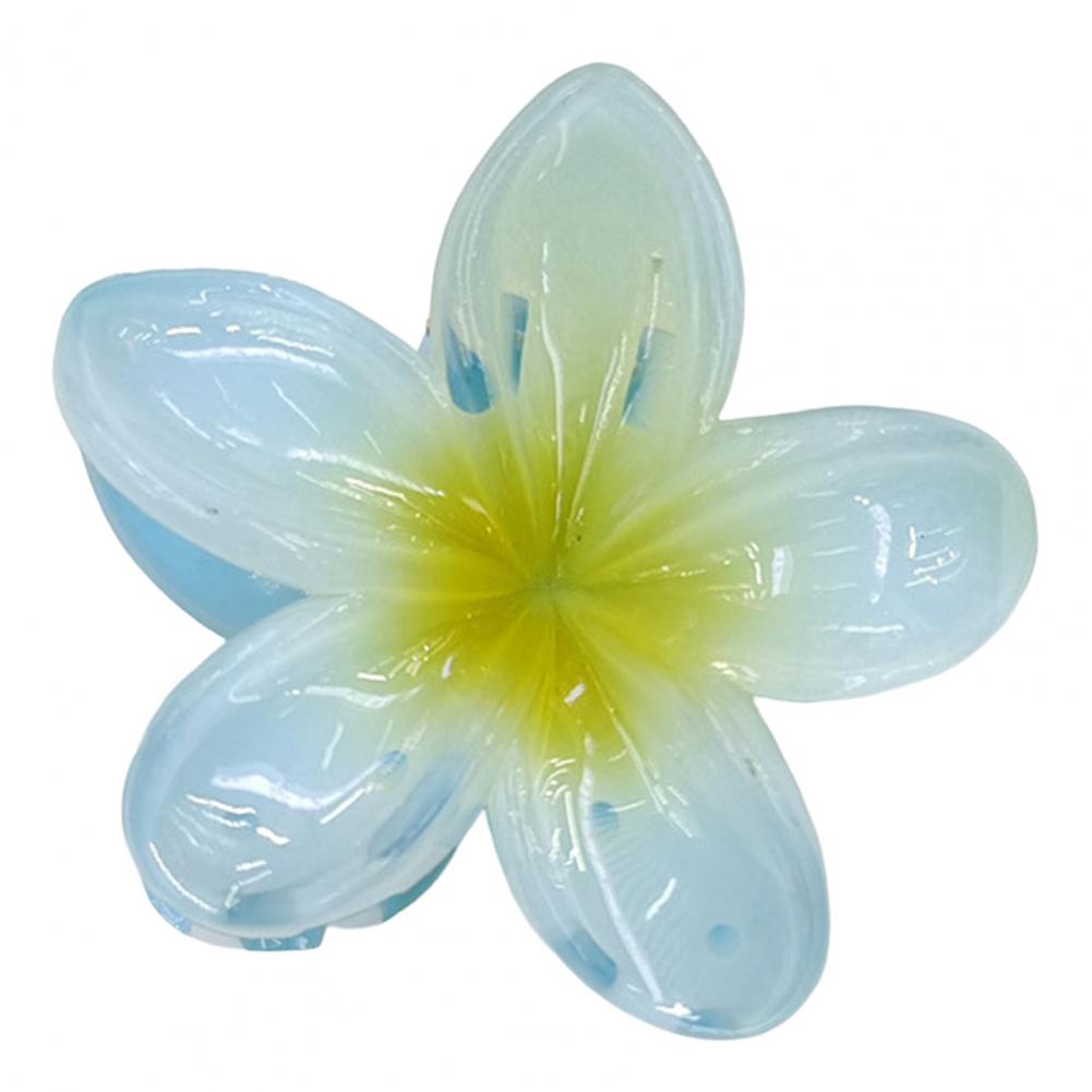 Акриловая заколка для волос Франжипани, заколка для волос, приятный внешний вид, заколка в форме лепестка, женский аксессуар, милые украшения для макияжа, украшения для ванны