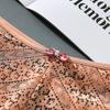 Plus Size Women's Back Hollow Lace Panties Sexy Breathable Briefs Shaped Like Peacock Feather Underwear