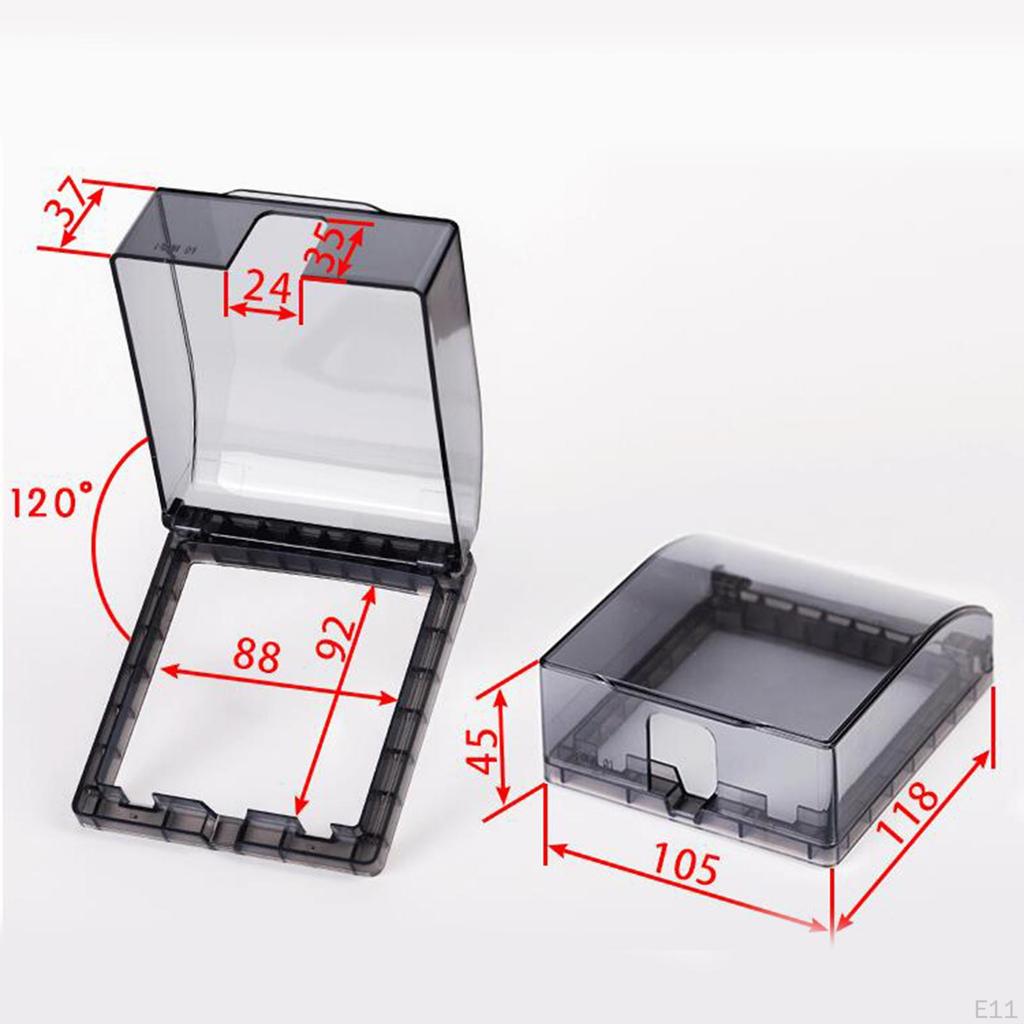 Водонепроницаемая крышка для электрической вилки, легко устанавливается, атмосферостойкая коробка для выключателя и розетки, накладки на розетки