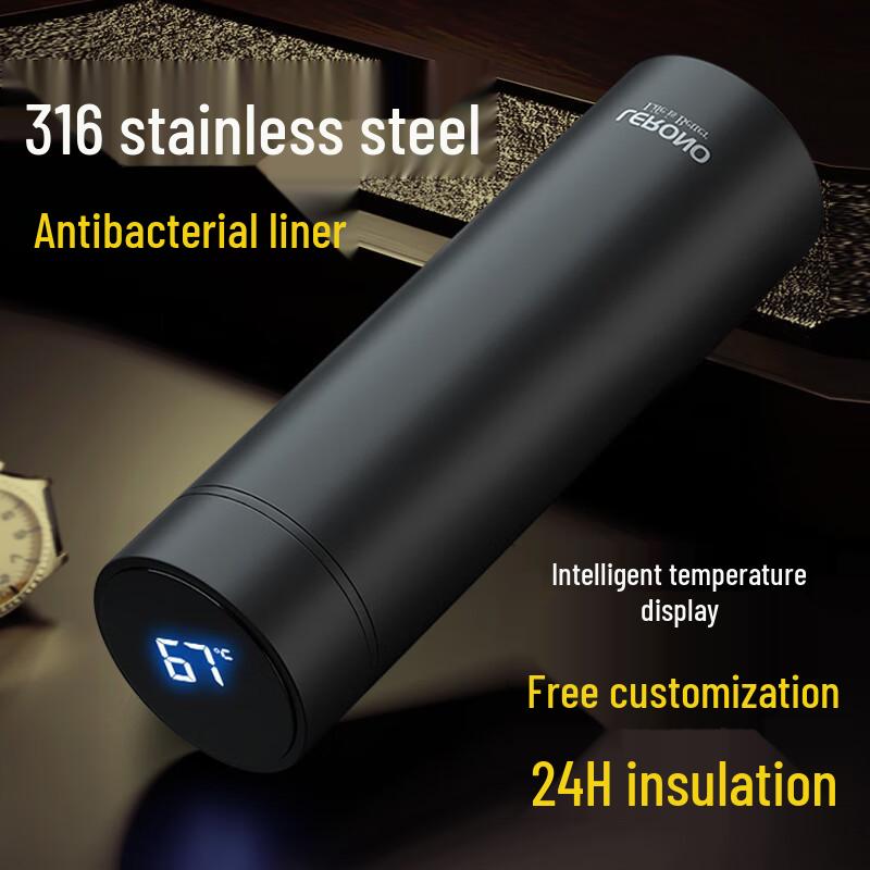 BeiYiPin 316 Stainless Steel Insulated Mug, Dragon Year Limited Edition