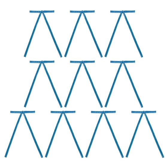 10 шт. бархатных рождественских бантов, винтажные рождественские елочные бархатные ленты, банты, декор для