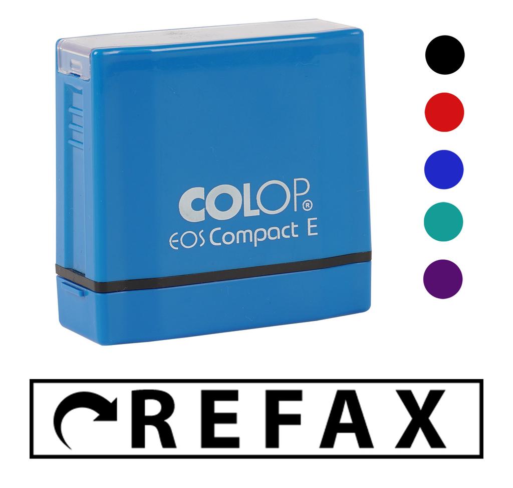 Printtoo Резиновый штамп Refax Self Inking, предварительно окрашенный офисный штамп - канцелярские принадлежности для домашнего офиса, черный - 42 x 9