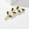 Sunflower Leaf Pearl Brooch Design Sense of Niche Corsage Senior Sense of Small Fragrant Wind Pin Coat Accessories Perfect Gift for Couples