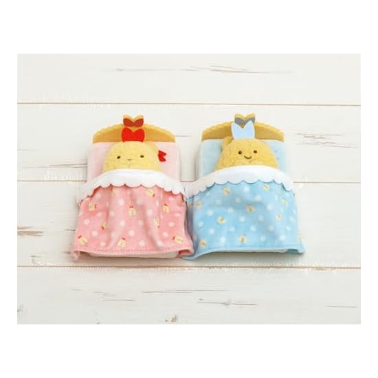San-X Sumikko Gurashi Плюшевая игрушка Tenori Хвост креветки Кровать MO22101 В6×Ш9×Г11,5см