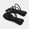 Women Slipper Woman Summer Flat Heel Roman Shoes Low Heels Sandals Footwear Women's Gladiator Open Toe Beach Ladies