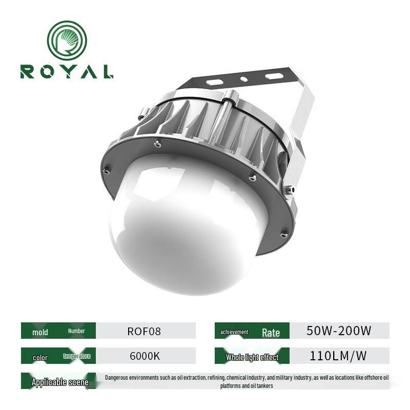 Rongya LED Tri-Proof Gas Station Ceiling Light 50W