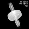 1/5Pcs Pagoda Inline One-Way Valve One Way Non-Return Fluid Stopper New Plastic Check Valve