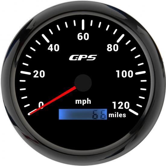 110MM GPS Speedometer 60/120/200kmh 80MPH For Motorcycle Boat Car Truck Speed Gauge Meter 7 Colors Backlight With GPS Antenna