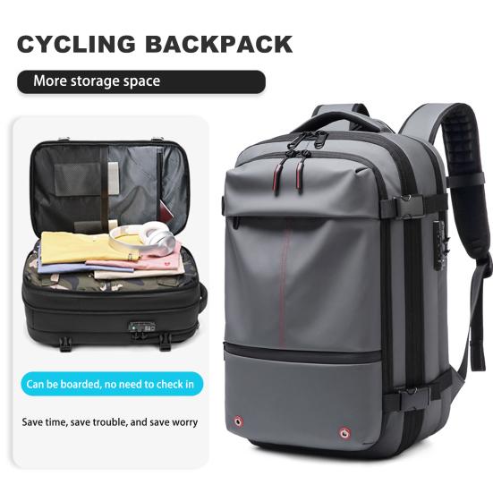 60л Vacpack рюкзак водонепроницаемый антивор воздушный вакуумный компрессионный дорожный рюкзак с электрическим насосом для путешественников