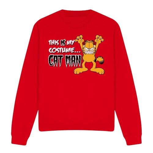 Garfield Unisex Adult Cat Man Sweatshirt