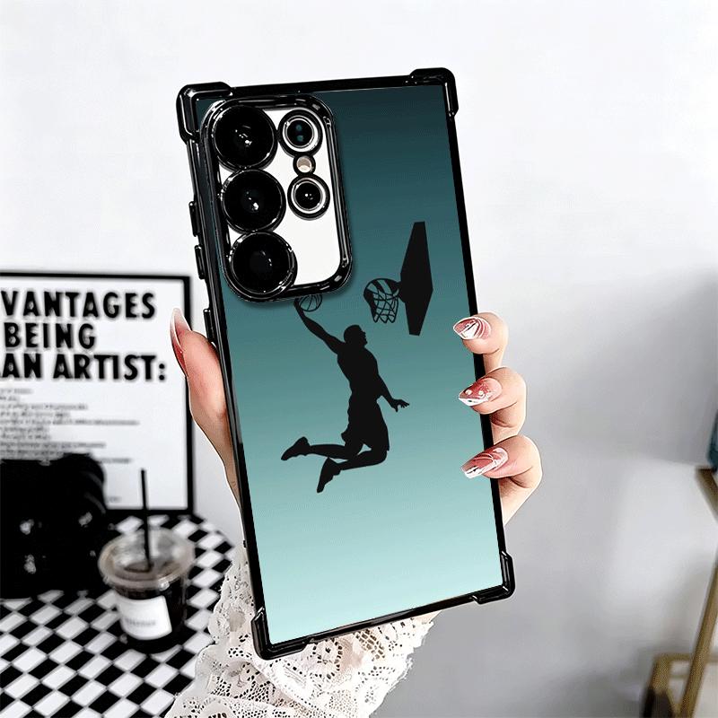 Basketball Sports Aesthetics Plating Phone Case For Samsung Galaxy S24 S25 FE S26 Edge S23 Ultra S22 S21 Plus S20 Anti-Fall Aira