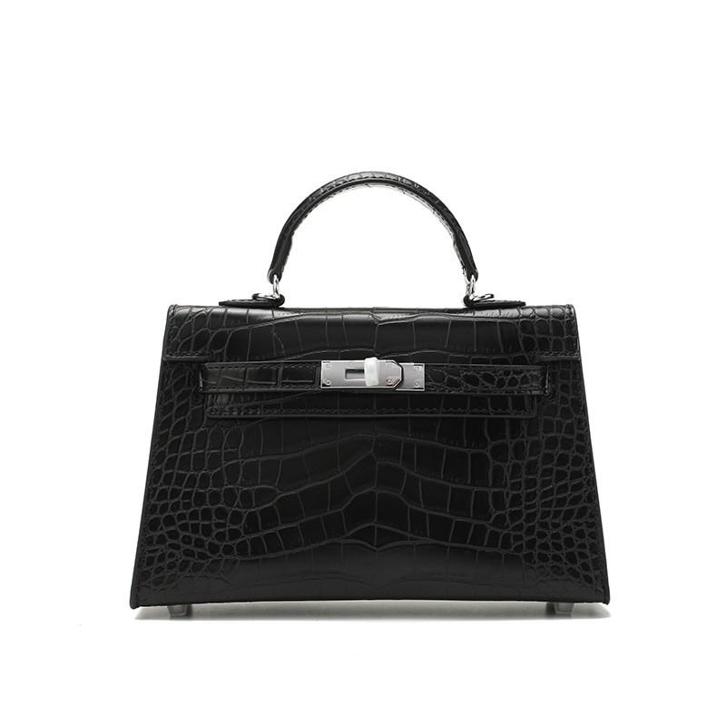 Crocodile Texture Leather-look Tote Bag Women Stylish Shoulder Crossbody Handbag Medium Size Urban Chic Design