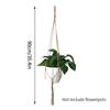 Macrame Hanging Baskets Woven Cotton Handmade Flower Basket Wall Plant Hanger Pot Indoor Bonsai Balcony Knotted Lifting Rope