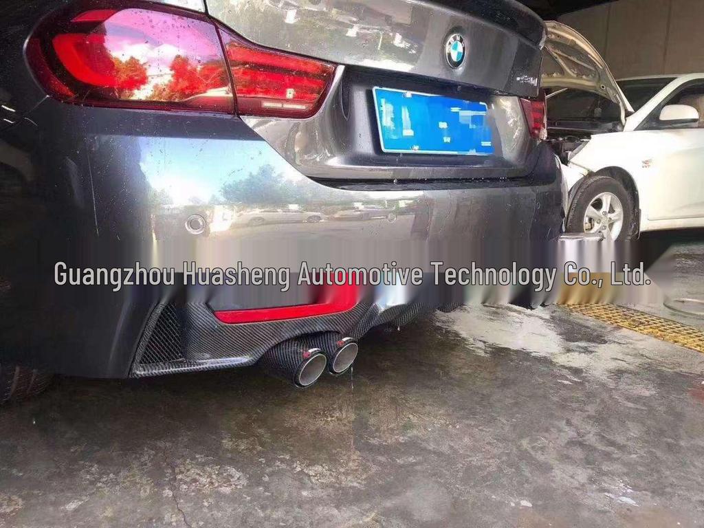 BMW 4 Series F32/F33/F34 Custom Carbon Fiber MP Rear Lip for 425i/428i Single-Side Dual
