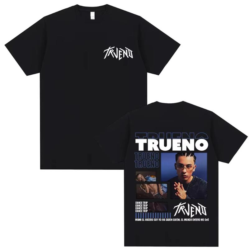Rare Rapper Trueno Dance Taip Print T Shirts Unisex Women Hip Hop Fashion Oversized Tshirt Unisex Vintage Casual Soft Cotton Tees