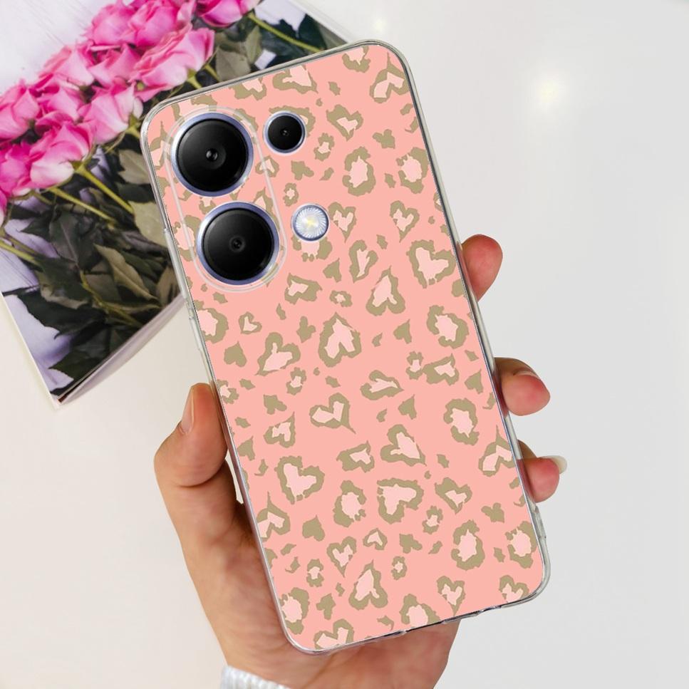 For Xiaomi Redmi Note 13 Pro 4G Case Beautiful butterfly flower TPU Soft Silicone Cover For Xiaomi Poco M6 Pro Bumper Phone Case