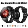 Официальный спортивный силиконовый ремешок того же стиля для Huawei Watch 5 46 мм браслет WATCH5 46 мм ремешки для часов