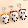 Cartoon Panda Doll Keyring Animal Bag Pendant Creative Panda Plush KeyChain  Couple