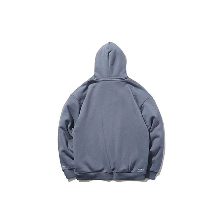 Li Ning Logo Embroidered Casual Hooded Pullover Fleece Sweatshirt Unisex Sweatshirt Firestone-Blue AWDR615-2