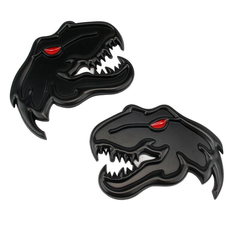 Металлический тираннозавр Рекс, велоцираптор, Raptor, логотип динозавра, значок на багажнике, эмблема, наклейки, стикер для укладки животных