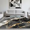 Modern Style Luxurious Carpet Living Room Marble Decoration Sofa Area Rugs Non-slip Bedroom Lounge Floor Mat Washable Doormat