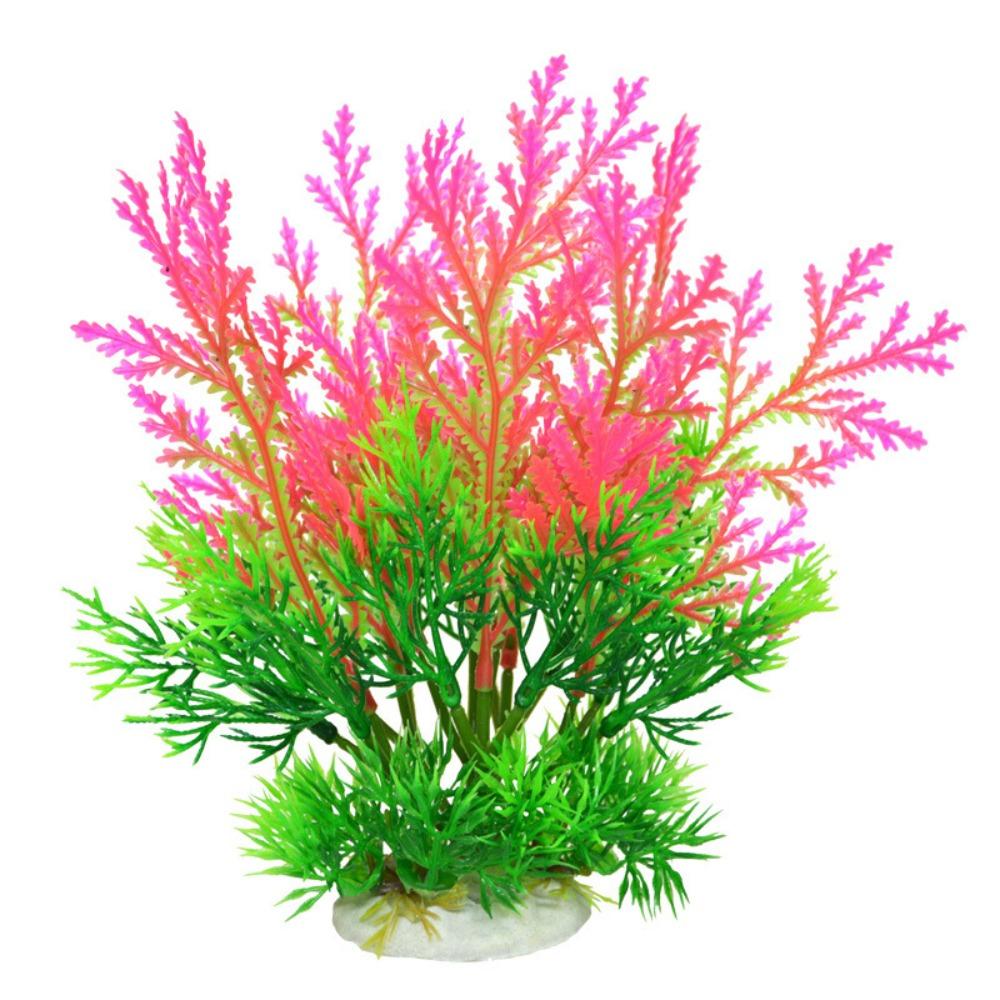 2pcs Creative Fake Grass Plastic Artificial Seaweed Water Grass Aquatic Plants  Home