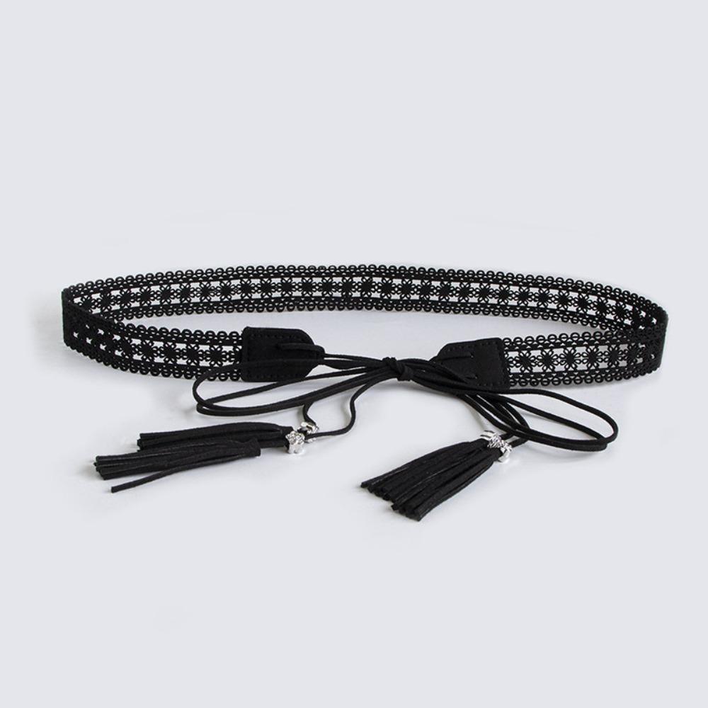 Bohemian Waist Belts Hemp Rope Knotted Dress Shirt Girdle Long Tassel Braided Belt For Women Lady