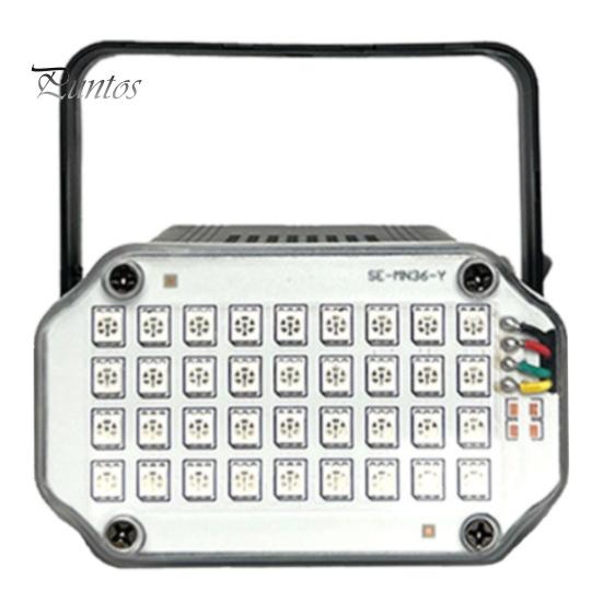 Мини светодиодный стробоскоп с ручкой, супер яркий, регулируемый, многоцветный, активируемый звуком, диско-вечеринка, мигающий стробоскоп