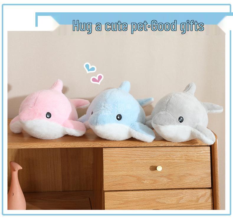 Очаровательные плюшевые дельфин и косатка, морские животные - Плюшевая акула и тюлень для детей, идеальный подарок на день рождения