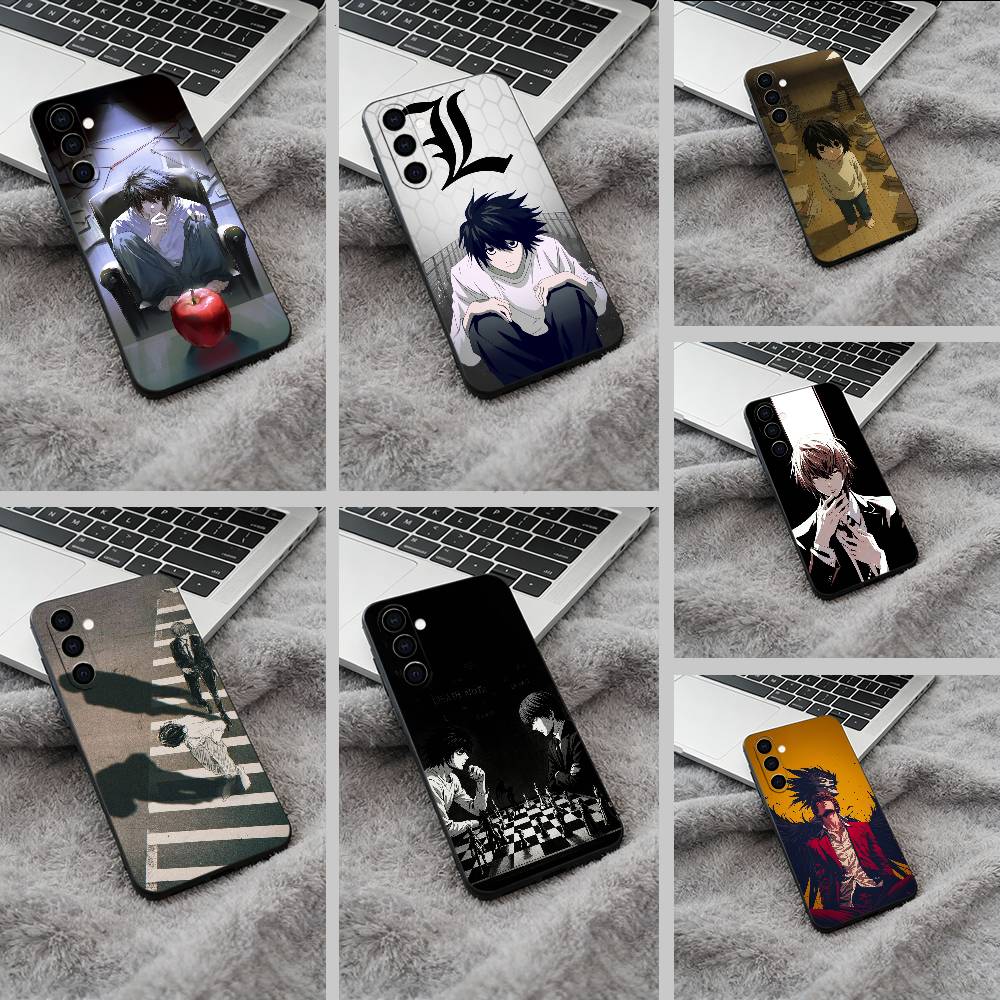 D-Death -Note Лайт Ягами -L Чехол для телефона Samsung Galaxy A73,A71 A72,A70,A53,A52,A51,Мягкий силиконовый черный чехол