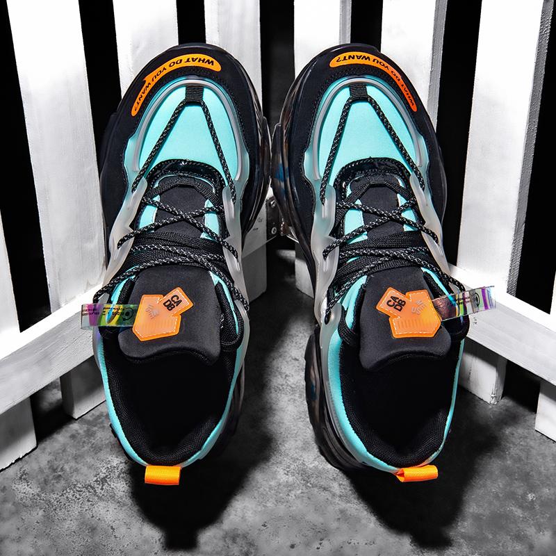 Mens High Quality Men's Non-slip TPR Rubber Soft Sole Fashion Sports Running Shoes