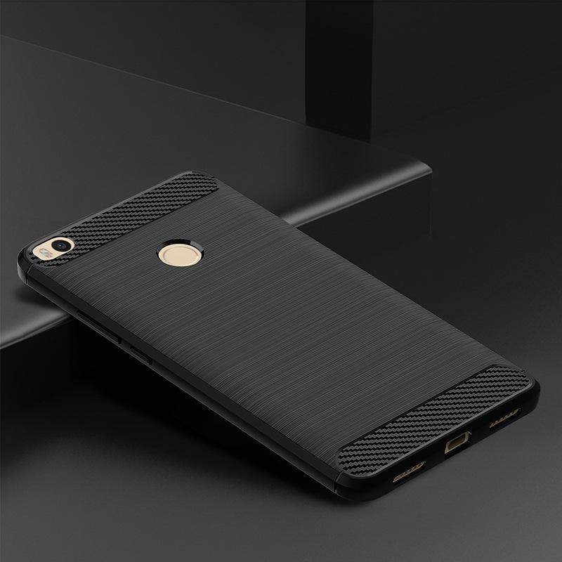 Роскошный мягкий карбоновый чехол для Xiaomi Max 2 Mi Max 2, противоударный силиконовый чехол для xaomi Mi Max2, мягкая задняя крышка для телефона