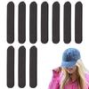 10 Pcs Hat Adjuster Bands Adhesive Hat Sizing Pads For Fit Adjuster Inserts For Fisherman's Hats Baseball Caps Hat Size Adjuster