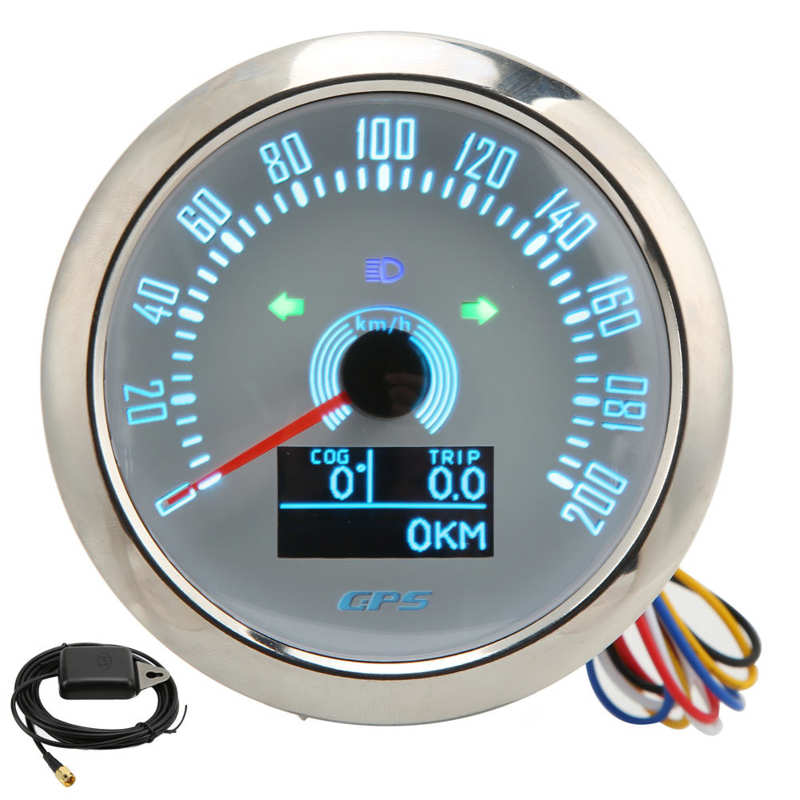 Speed Gauge GPS Speedometer 85mm for Car RV Marine Boat