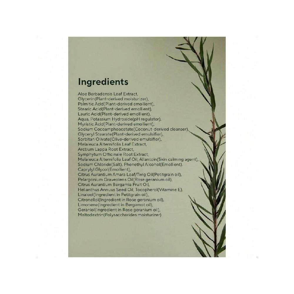 Aromatica Пенка для умывания с чайным деревом для баланса кожи 180 г Веганское средство для двойного очищения, умывалка для лица для жирной кожи, проверено EWG