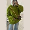 Casual Knitted Women's Sweater Hooded Solid Loose Big Pocket Lady Sweaters 2025 Autumn Winter Fashion Female Street Outwear