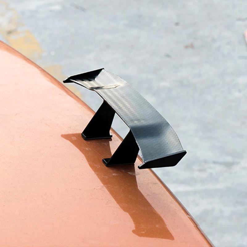 Универсальный автомобильный мини-спойлер из углеродного волокна, крыло, автомобильный стайлинг, задний багажник, крыло, спойлер для багажника, автомобильное украшение, внешние аксессуары