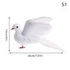 Artificial Simulation Peace Dove Foam Feather Birds Wedding Crafts Ornament