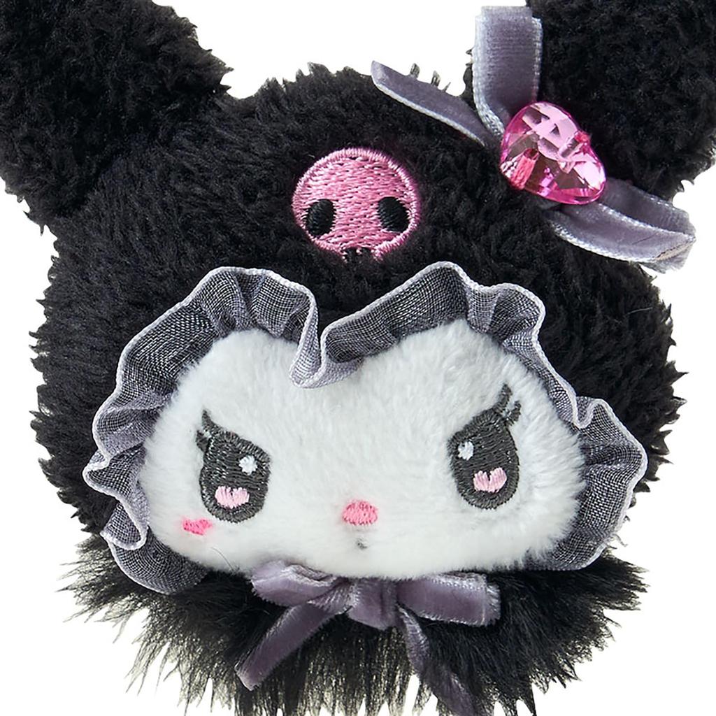 Sanrio Face Hair Clip (Mellow Saroumi Rabbit) Kuromi, Polyester and Steel, Ages 3 and Up, 552127
