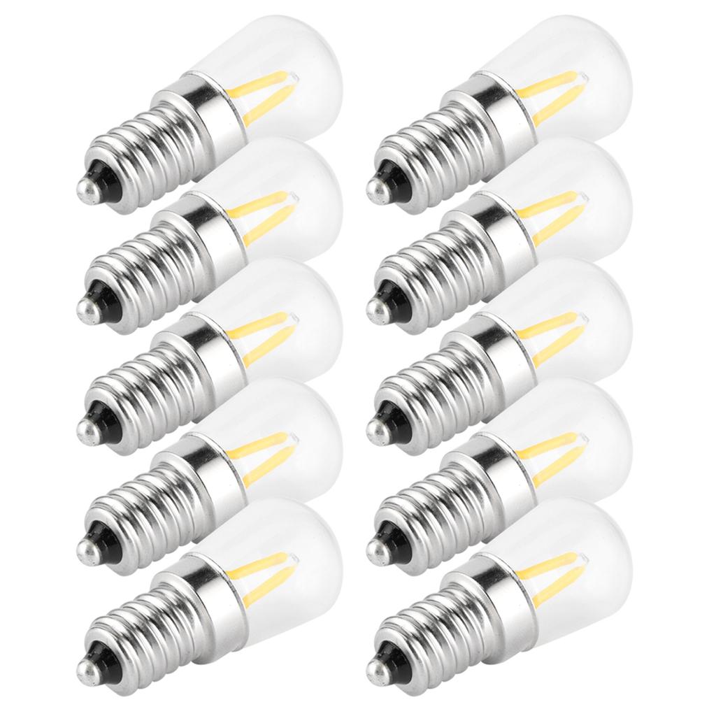 E14 Короткие нитевидные лампы 1.5W AC110V Лампочка люстра потолочный светильник аксессуар теплый белый